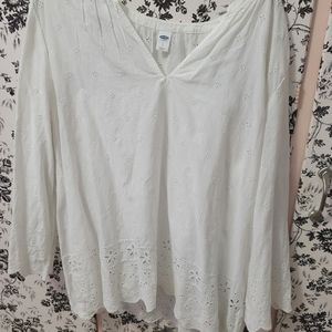 Old Navy white blouse